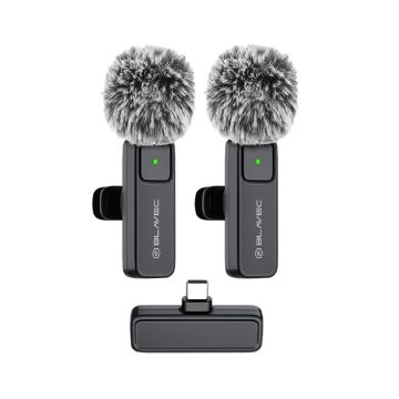 BLAVEC MK01 bežični lavalier mikrofon USB-C 2kom, crni