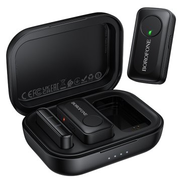 Borofone BFK17 bežični lavalier mikrofon USB-C, crni