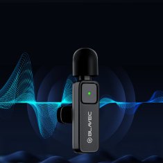 BLAVEC MK01 bežični lavalier mikrofon USB-C 2kom, crni