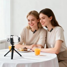 Borofone BFK16A bežični lavalier mikrofon Lightning 2kom, crni