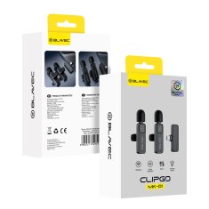 BLAVEC MK01 bežični lavalier mikrofon USB-C 2kom, crni