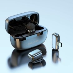 BLAVEC MK03 bežični lavalier mikrofon USB-C 2kom, srebrni