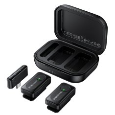 Borofone BFK17 bežični lavalier mikrofon USB-C, crni