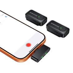 Borofone BFK17 bežični lavalier mikrofon USB-C, crni