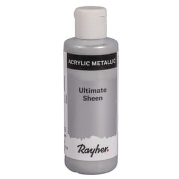 Rayher.	 Akrilna boja Ultimate Sheen, srebrna, metalik, 80 ml