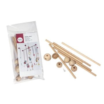 Rayher.	 Držač zvijezda za mobile, drven, 33 cm,1 set
