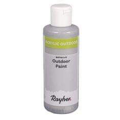 Rayher.	 Akrilna boja Outdoor, metalik boja, briljantno srebrna, 80ml