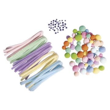 Rayher.	 Set pompona, krznenih žica i očiju 125 k
