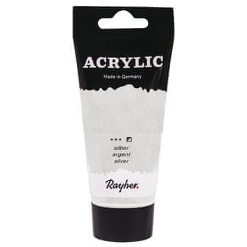 Rayher.	 Akrilna boja Artists, srebro, 75ml