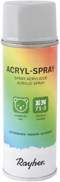 Rayher.	 Sprej akril, sv.siv, 200 ml