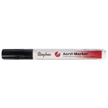 Rayher.	 Marker akril, crni, 2-4 mm