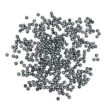 Rayher.	 Perle slova, plastične, 6mm, crne, 40g
