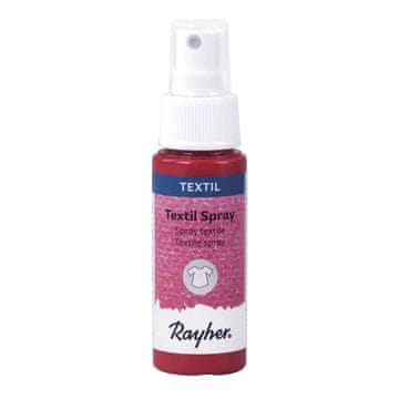 Rayher.	 Sprej za tekstil, karmin, 50ml