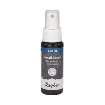 Rayher.	 Sprej za tekstil, crni, 50ml