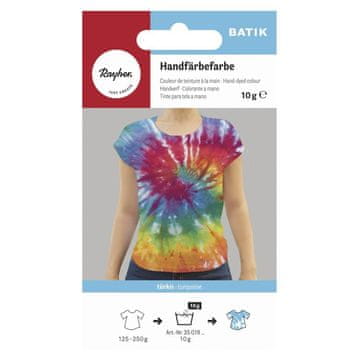 Rayher.	 Boja za tekstil, za ručno bojanjetirkiz