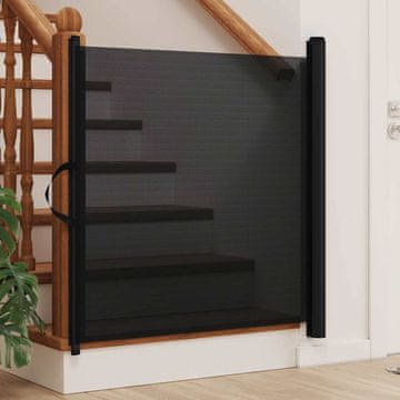 Vidaxl Produžna vrata za kućne ljubimce crna 82,5 x 125 cm