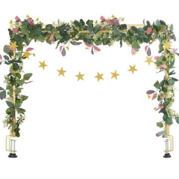 VEVOR Stolni stalak za arhive podesive visine 33-1067 cm duljine 711-2489 cm zlatni