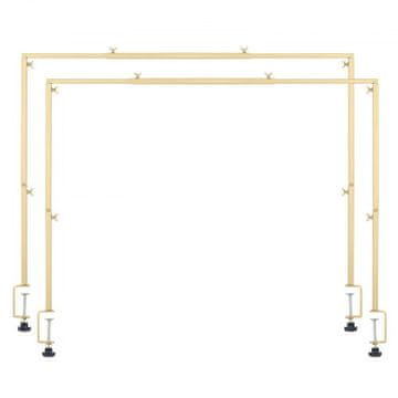 VEVOR Stolni stalak Arch podesive visine 33x71 do 1067x2489 cm zlatni