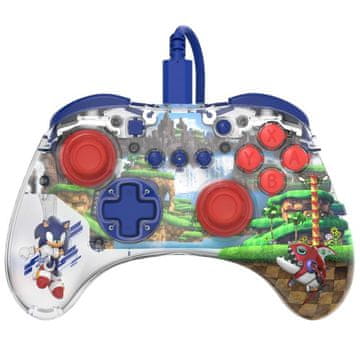 PDP Nintendo Switch kablovski kontroler REALMZ – Sonic Zeleni brdski kraj