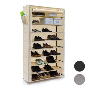Northix Visoki ormar za cipele 9 pretinaca za 45 pari s navlakom