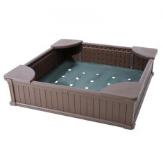 VEVOR Pješčanik 1235x1235x315 cm smeđa