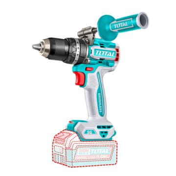 Total One-Stop Tools Kompaktna bezčetkična akumulatorska bušilica N 2100prm/96Nm/P20S/ INDUSTRIAL (Bez baterije) (TIDLI209685)