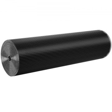 VEVOR Metalna mreža 1220x30480 mm crna pocinčana žičana rola