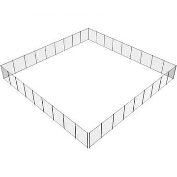 VEVOR Ograda za bazen 121x3291 m Crna