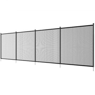 VEVOR Ograda za bazen 12x146 m Crna