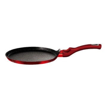Berlingerhaus Tava za palačinke s mramornom površinom BH-6179 Tava za palačinke s mramornom površinom 28 cm Burgundy Metallic Line