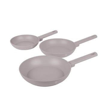 Berlingerhaus Set tava s titanskim premazom BH-8108 3pc Taupe Collection