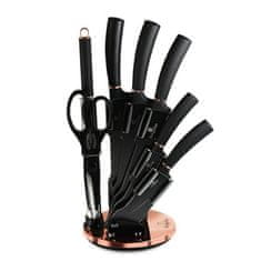 Berlingerhaus Set noževa BH-2421 in a stand 8 pcs Black Rose Collection