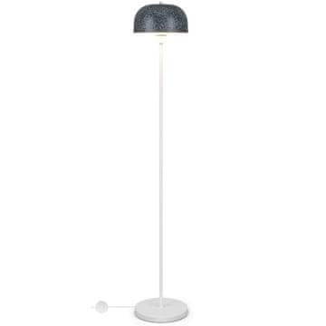 Northix Podna lampa E27 s nožnim prekidačem 146 cm siva
