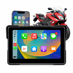 Farrot Moto navigacija 7” CarPlay Android Auto | Bluetooth WiFi GPS | IPX8 vodootporna | zaslon za motocikl