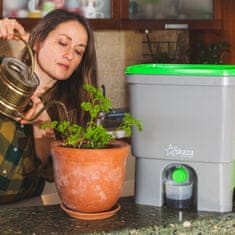 Skaza BOEssential kanta za kompost za kuhinju, SET+baza, 15,3 l, maslinastozelena (102199)