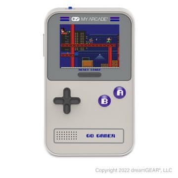 My Arcade GO GAMER Classic prijenosna igraća konzola, 300 igara, sivo-ljubičasta