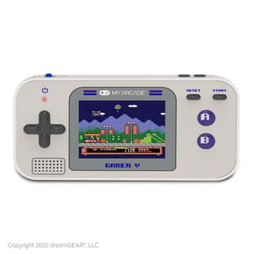My Arcade GAMER V Classic prijenosna igraća konzola, 220 igara, sivo-ljubičasta