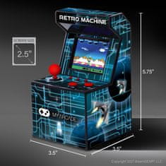 My Arcade RETRO MACHINE prijenosna igraća konzola, 200 igara, plavo-crvena