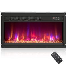 Northix Električni kamin 23 inča 1500 W s daljinskim upravljačem