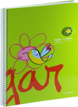 Ambar Notes - bilježnica A4 kocke tvrdi uvez, 120 listova, #6102.01