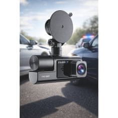 Farrot Auto kamere FULL HD 3v1 kamera za nadzor vozila (prednja, stražnja i središnja), Wi-Fi, G-senzor, kut gledanja 170°, aplikacija