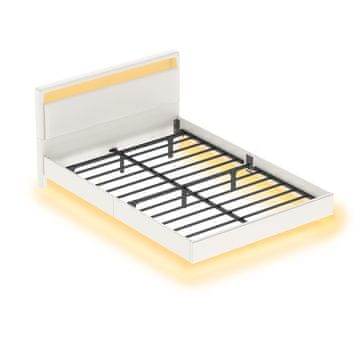 Songmics Okvir kreveta 213x147x90 cm Bijela