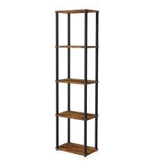 Songmics Polica 238x38x139 cm smeđa