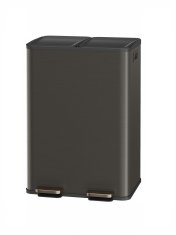 Songmics Kuhinjski kante za smeće 2 pregrade 476x377x669 cm Siva