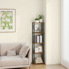 Songmics Polica 238x38x139 cm smeđa