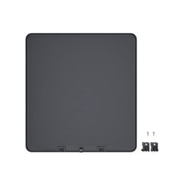 Songmics Kanta za smeće 30 L 34.5x27.5x61.5 cm Srebrna