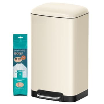 Songmics Kanta za smeće 345x325x615 cm Bijela
