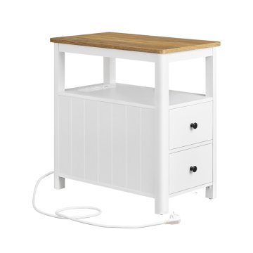 Songmics Bočni stol 60x35x60 cm smeđi