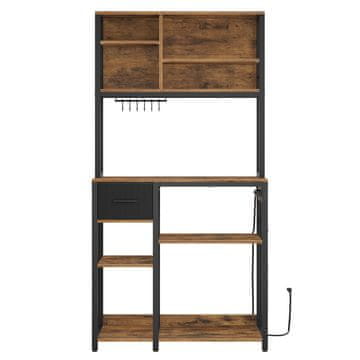 Songmics Kuhinjska polica 40x80x1804 cm smeđa