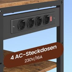 Songmics Kuhinjska polica 40x80x1804 cm smeđa